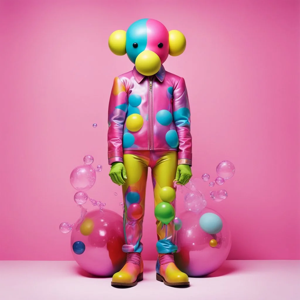 Surreal Vintage Glamour, Walter Van Beirendonck, KAWS, bubbles, spray paint.