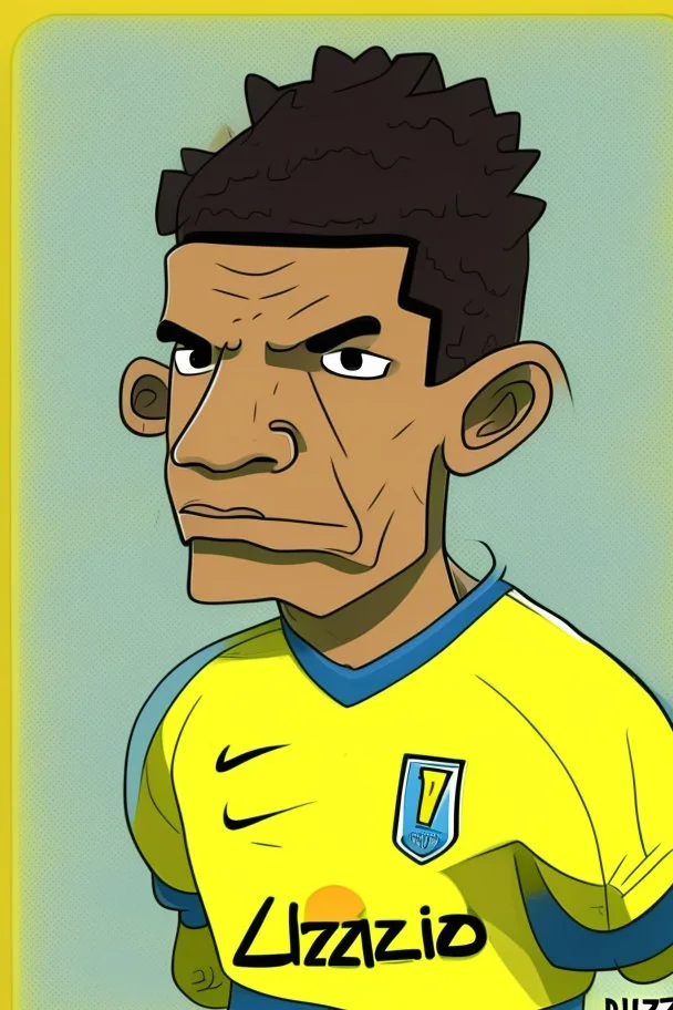 Luis Diaz Colombian soccer player ,cartoon 2d