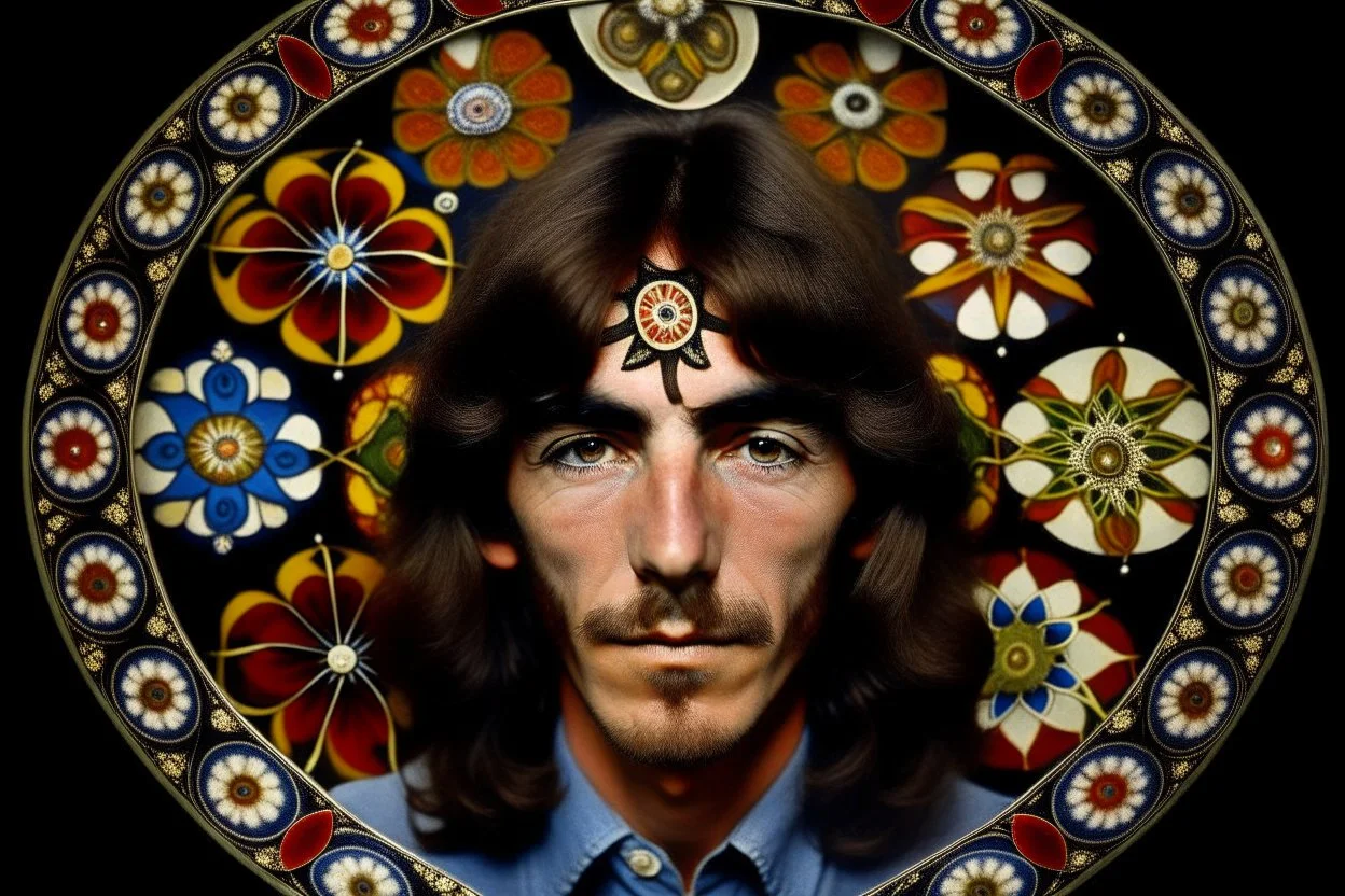 george harrison 3rd eye mandala trippy