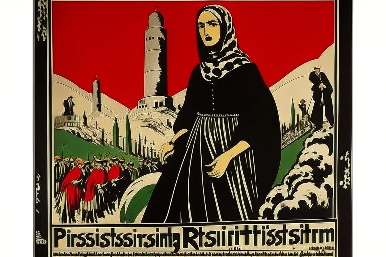 poster for palestine resistance