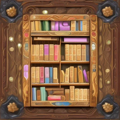 game texture beautiful colorful wooden bookshelves block tileable