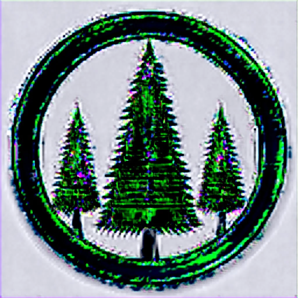 woods pine tree icon