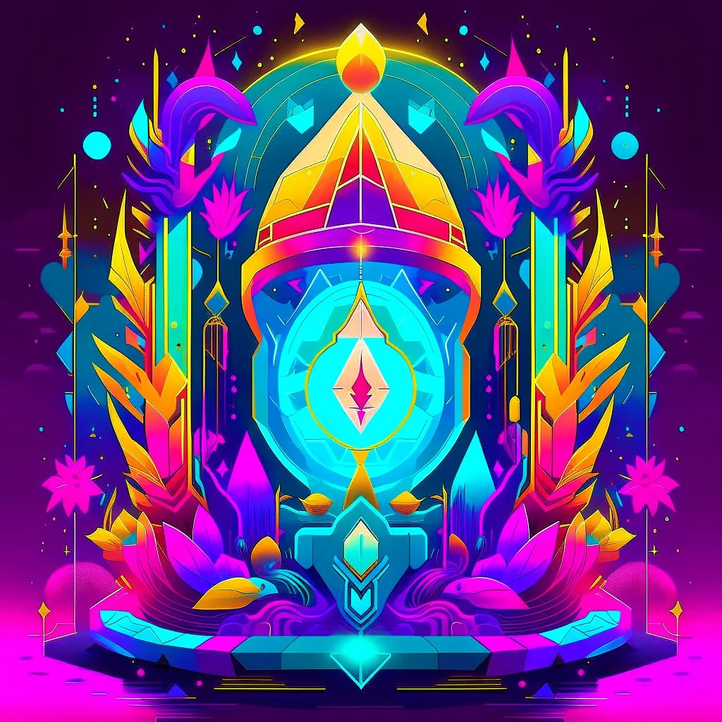 Digitalized Sacred hourglass, Neon space retro, vaporwave, by Petros Afshar, abstract art, maximalism, synthwave album cover, meditative brillance, by Arthur Secunda and Petros afshar