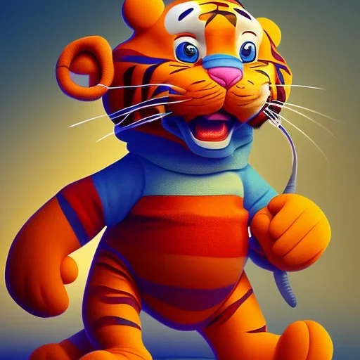 funny tigger illustration