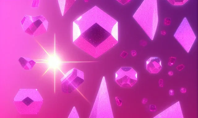 pink crystals