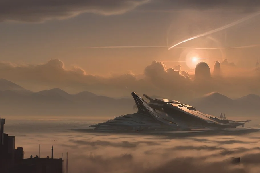 mist, clouds, city, sci-fi, person, exoplanet, epic