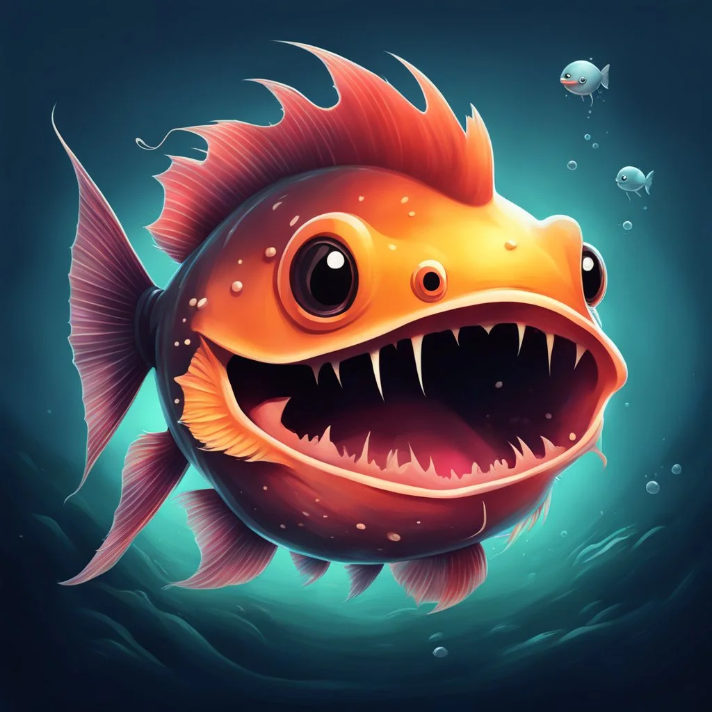 Adorable Angry Angler Fish