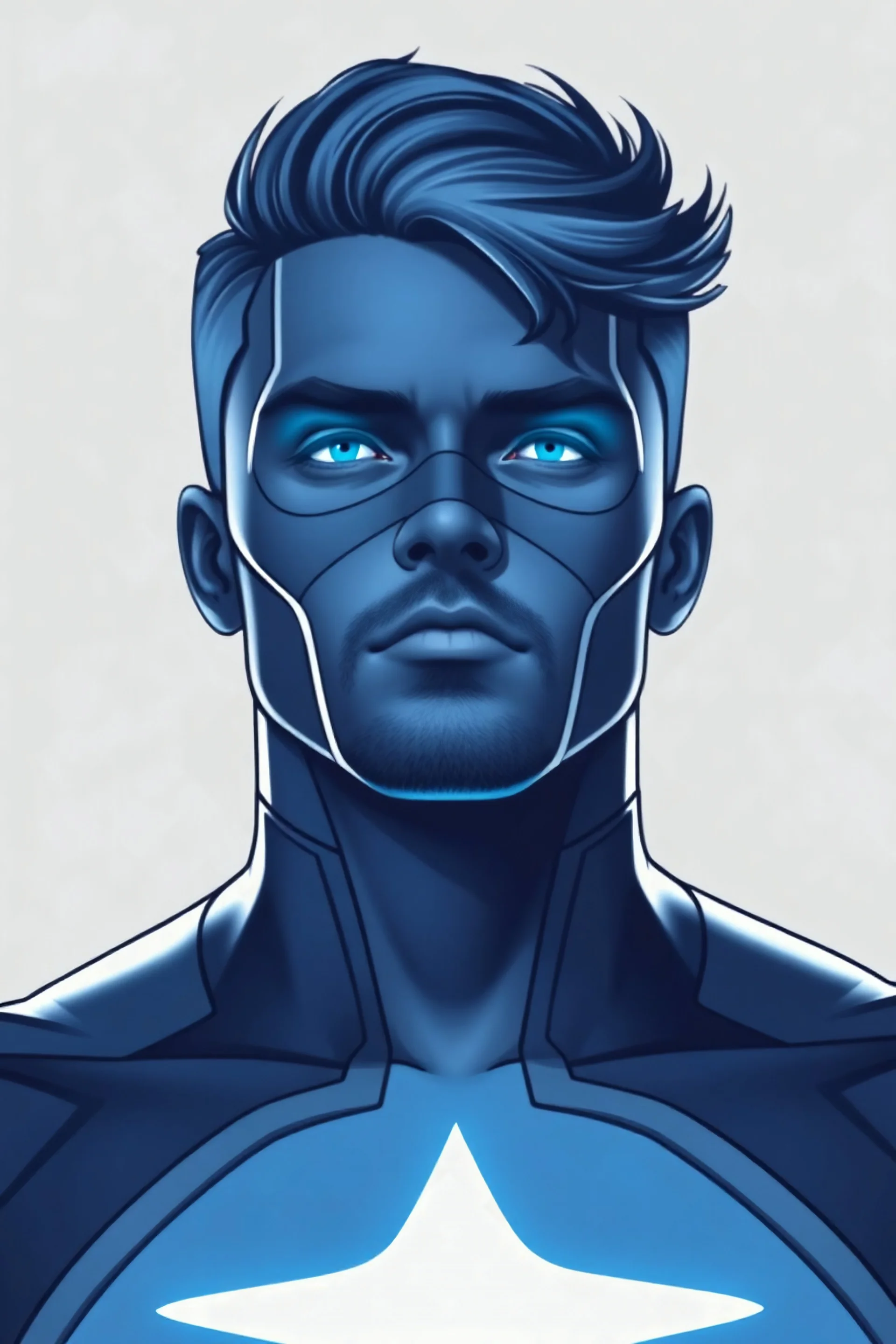 Male Superhero who can change their face