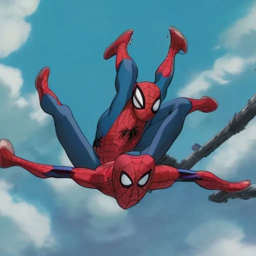 Spider-man,swinging