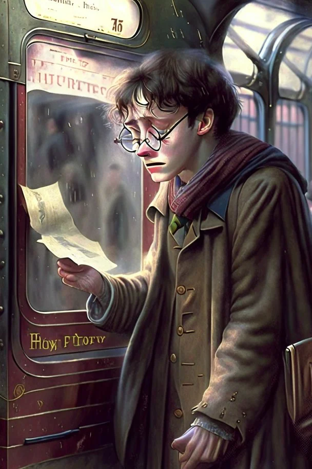 Harry Potter refusing to buy a ticket for the hogwarts express