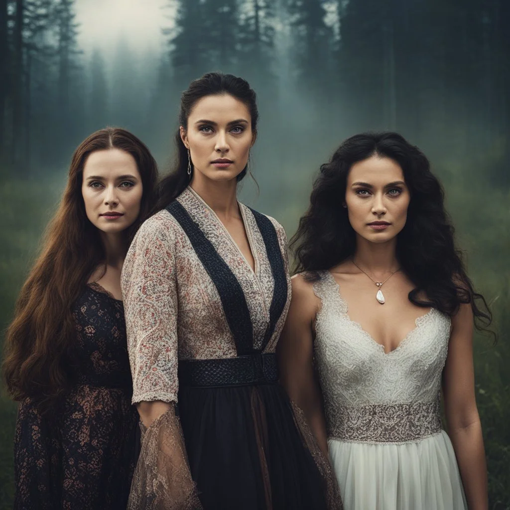 [american gods] three 3 Zorya sisters: Zorya Vechernyaya, Utrennyaya, Polunochnaya (dark magic, danger, stress)