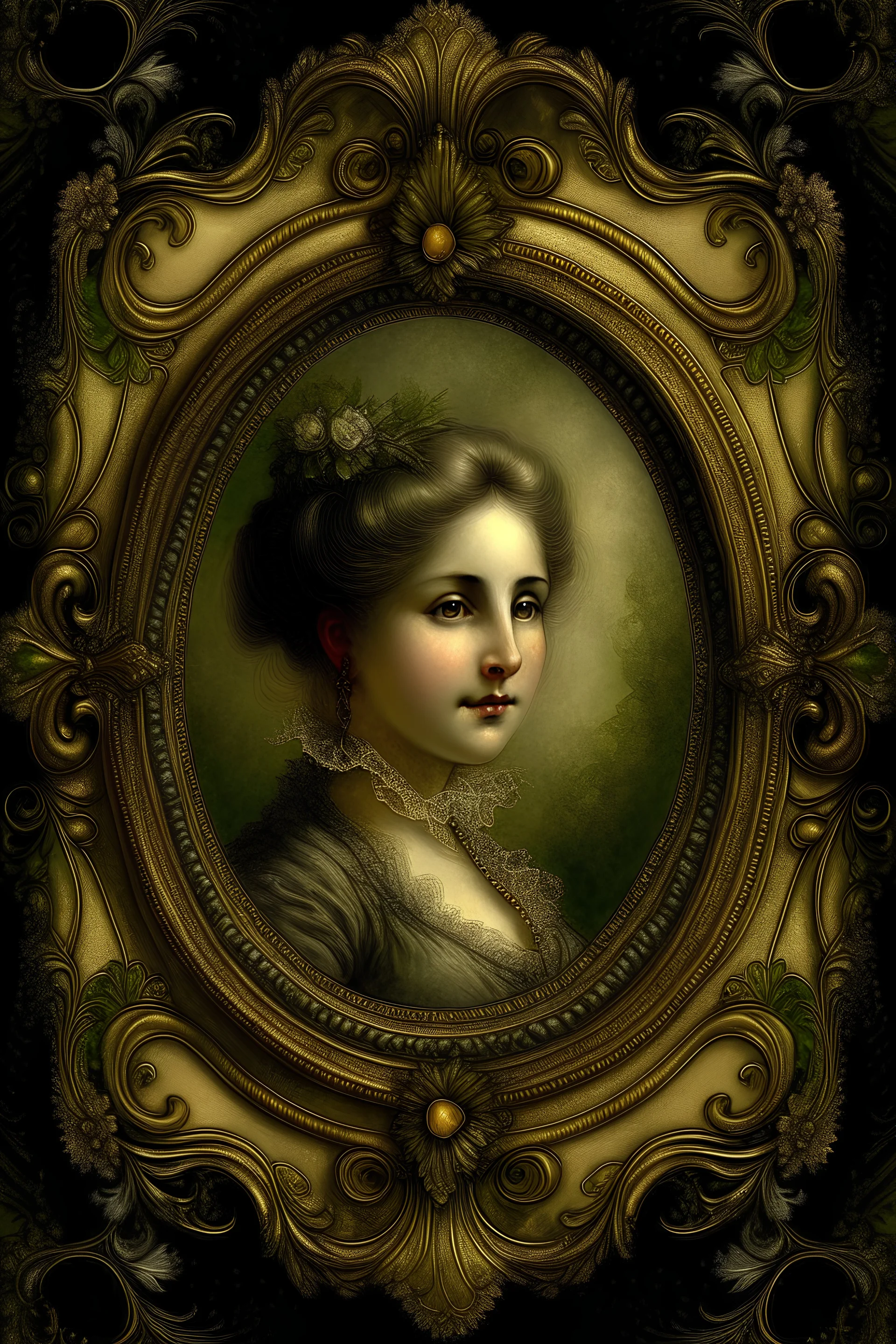 victorian art frame digital art