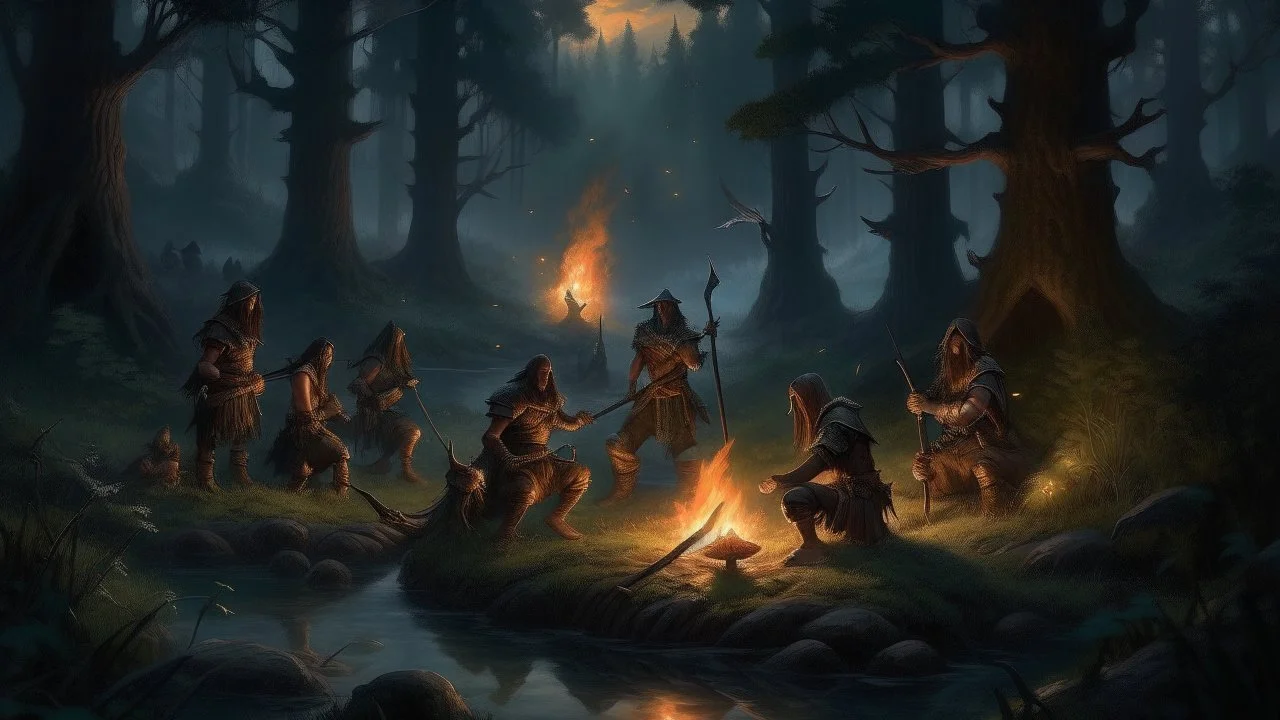 Nights break out in the embrace of the forest, and the calm sound of the water and the undergrowth turns into the sound of the heart of the hunters who used all their hunting skills to confront the evil forces. They gather in a circle around the flickering flames, their hands holding weapons, their faces ready to face what is unseen in the overwhelming darkness. Each hunter puts his experience and skills to the test, being called to the front to confront the mysterious forces of evil. Traps and