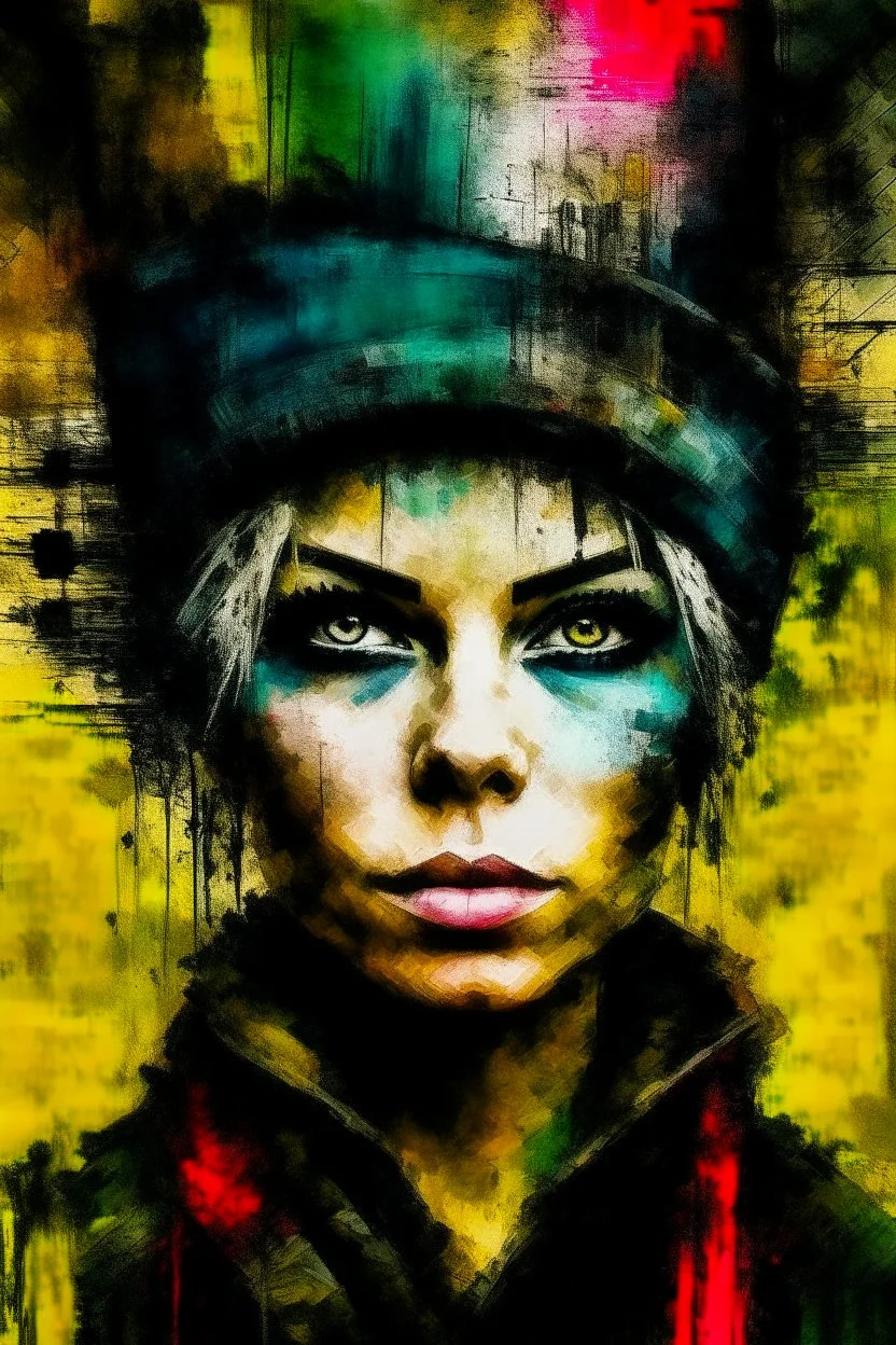 Portrait of A beautiful Germany woman by Jeremy Mann and Russ Mills, 8k resolution concept art triadic colors intricately detailed trending on Artstation