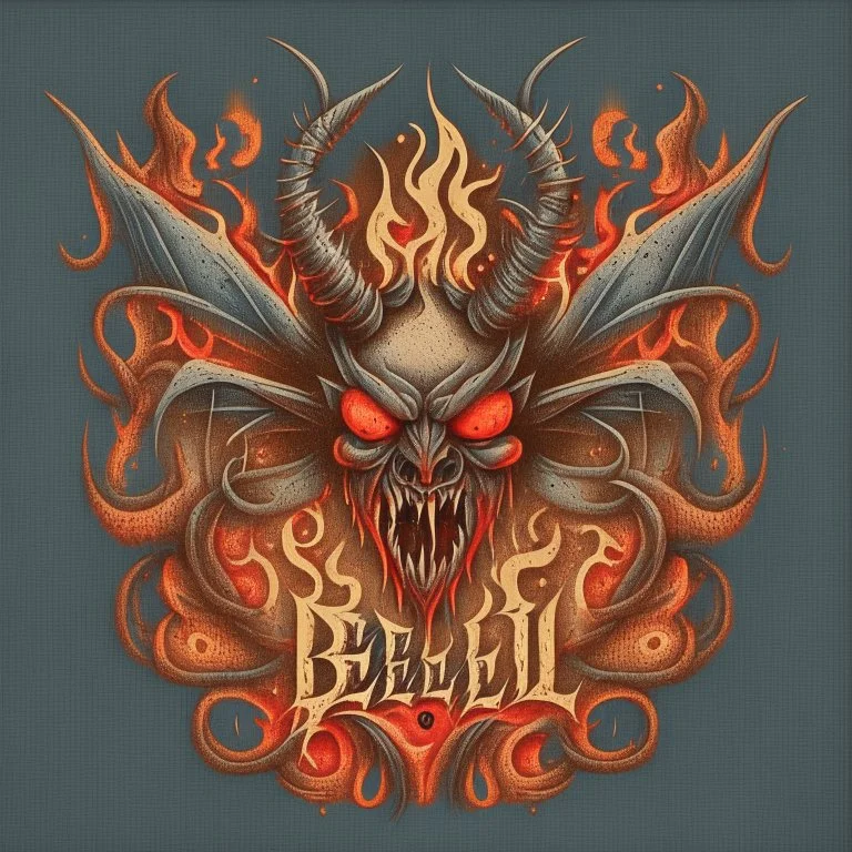 "Craft a compelling and infernal logo for 'Beelzebub,' channeling the essence of this demonic entity. Infuse the design with dark and sinister aesthetics, incorporating devilish symbolism, intricate details, and an overall malevolent atmosphere. Utilize a color palette that conveys the fiery depths of hell, and employ typography that exudes a sense of demonic authority. The logo should evoke fear and fascination, capturing the legendary and malefic nature of Beelzebub."