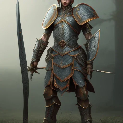 Elf, warrior, armor, detailed, 8k resolution,