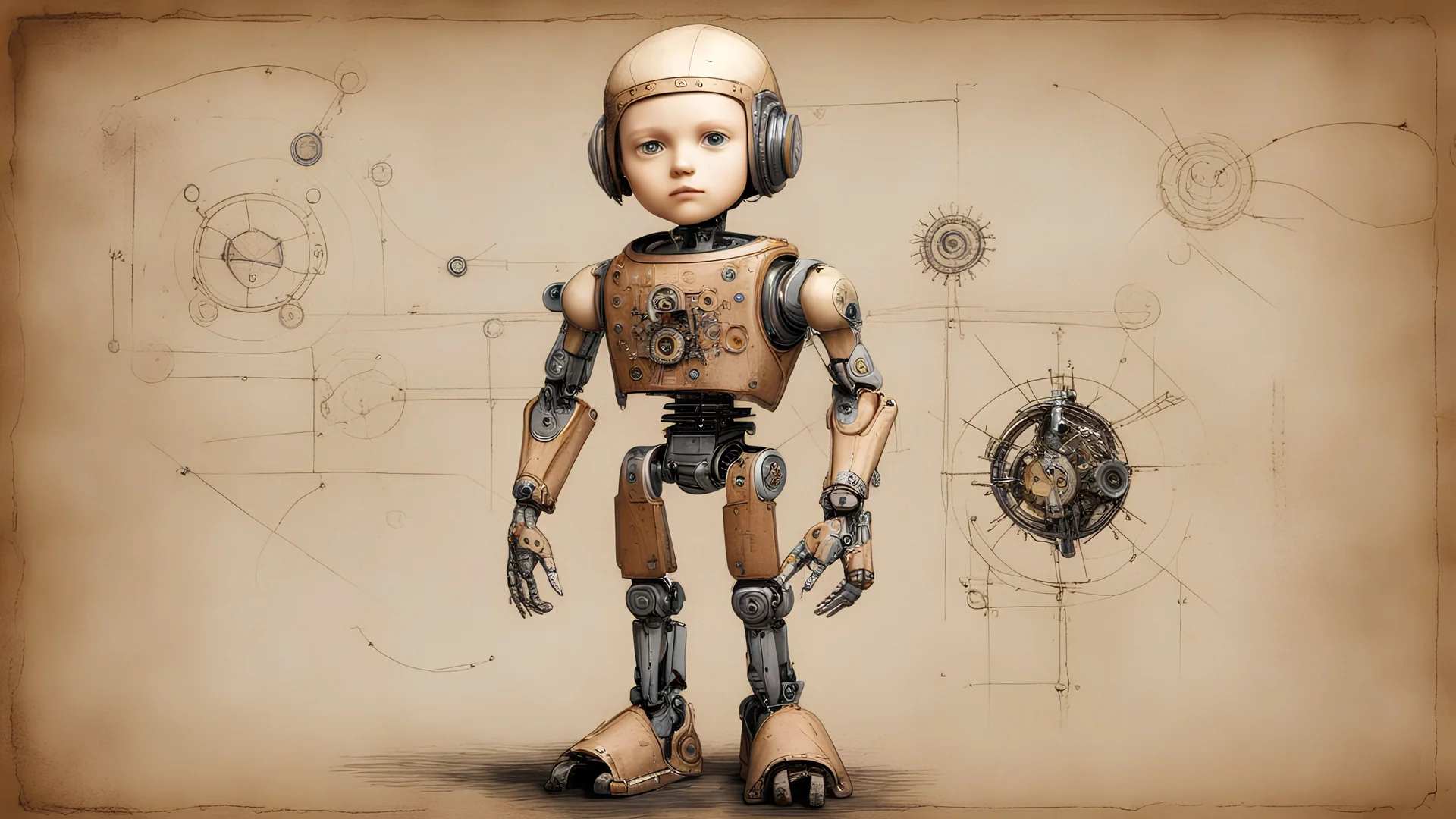 da vinci image robot boy