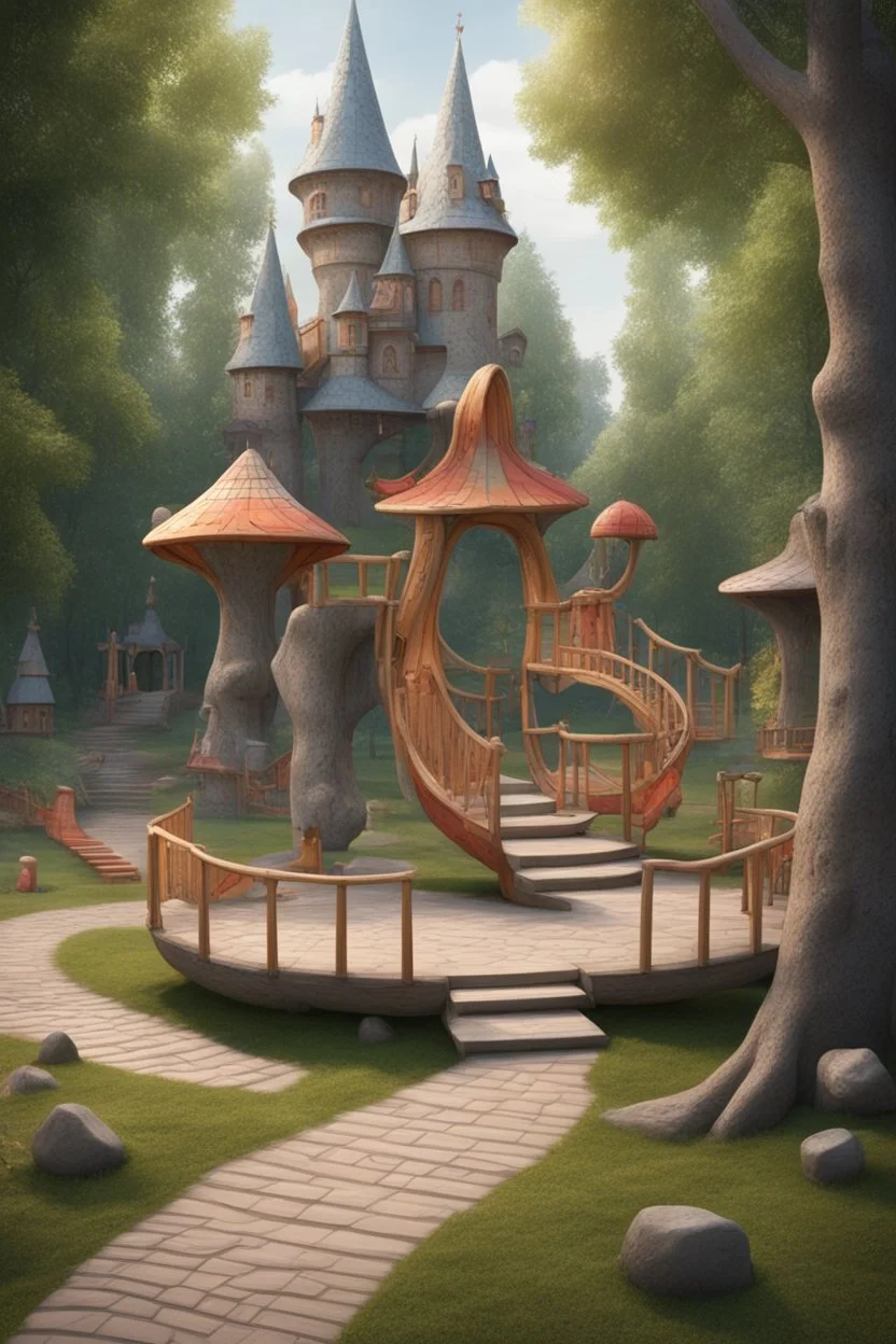 игровая площадка в славянском стиле сказок