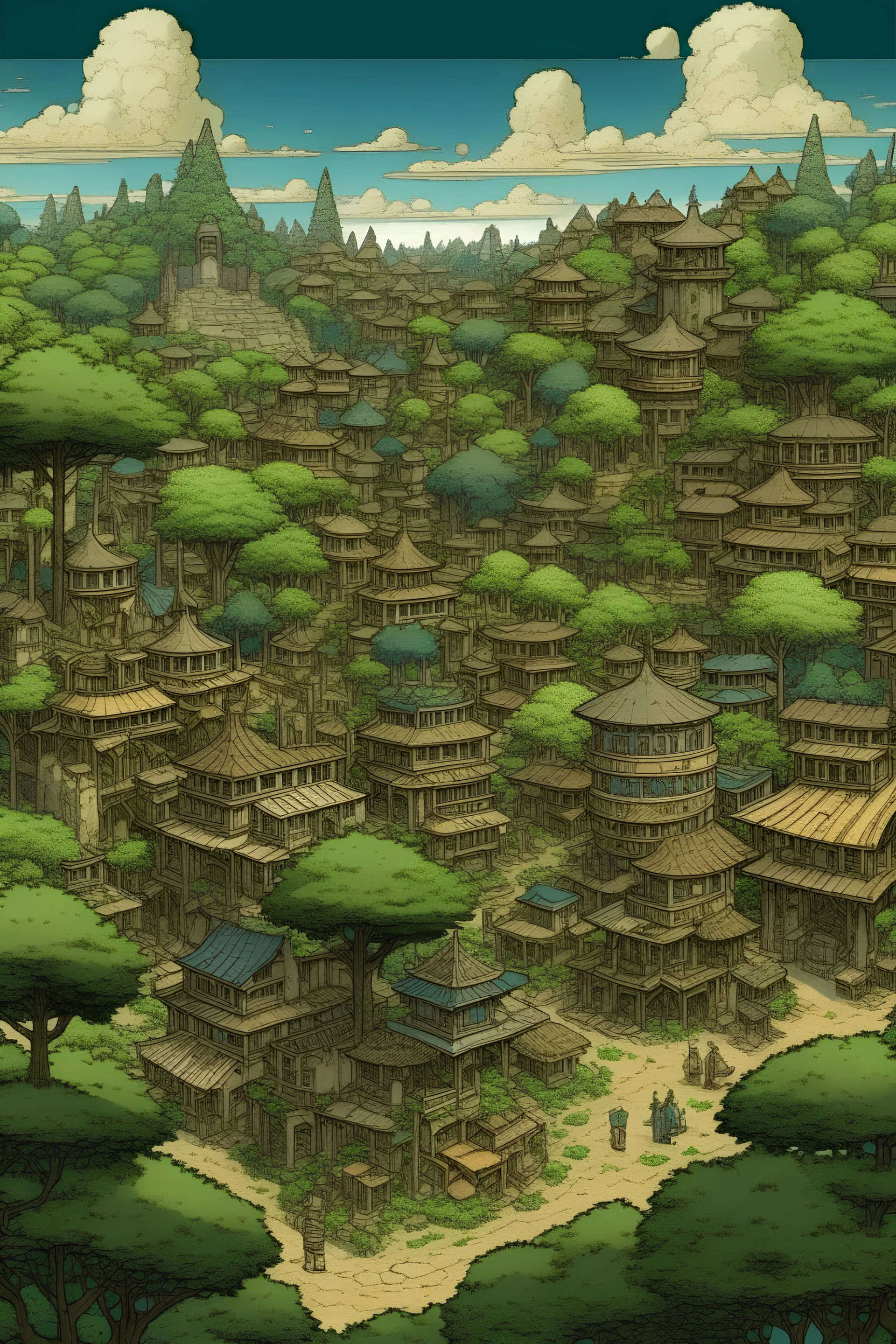 The forest town of somberveil Akihiko Yoshida