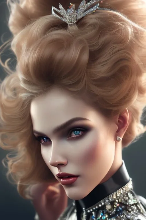 Eva Herzigova Photorealistic dramatic hyperrealistic criyng clown paint ,Crystal black eyes, elegant, by WLOP,Artgerm,Greg Rutkowski, Beautiful dynamic,shadows,Artstation,concept design art,Octane render,8K