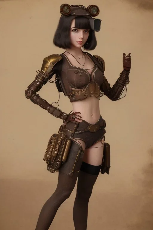 body anormal steampunk girl