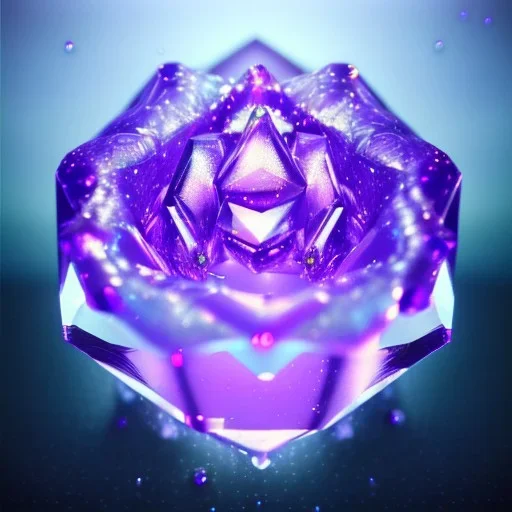 transparent crystal rose highly detailed, glowing,Insanely detailed photograph of an elaborate beautiful fantasy art album cover art 4K 64 megapixels 8K resolution HDR Greek shiny space colours jewelry celestial hair eyes light