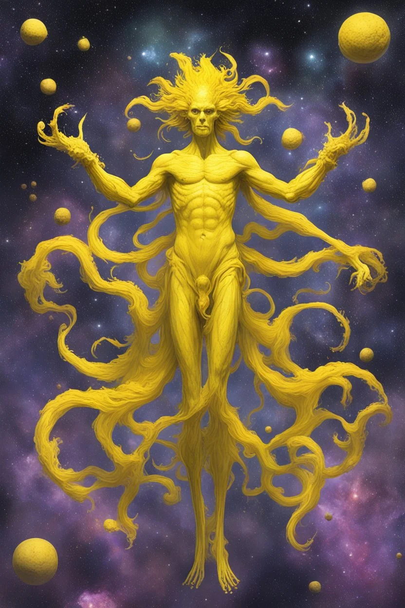 cosmos yellow elder god of ballance and perfection cosmic yellow paint