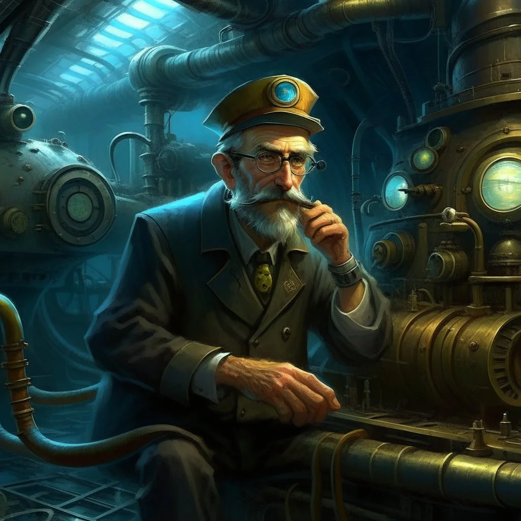 mad scientist submarine engineer