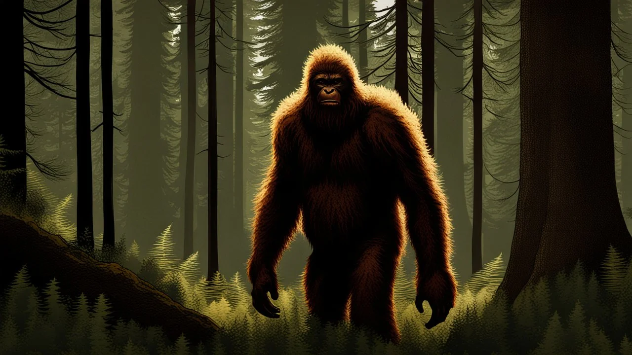 sasquatch in the forest