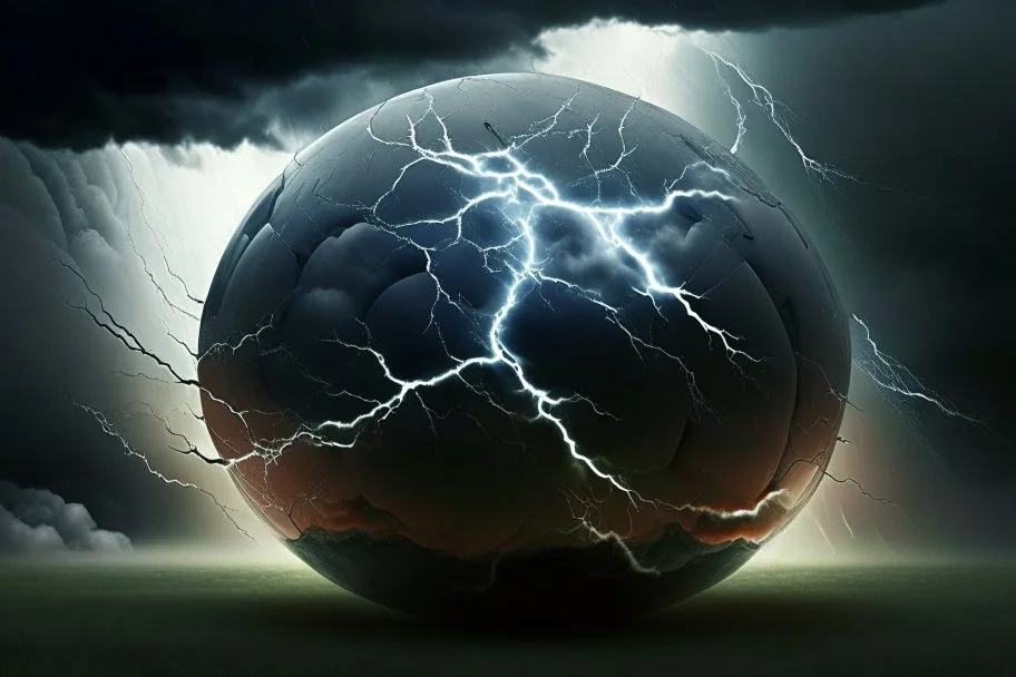 Ball full of thunder storms