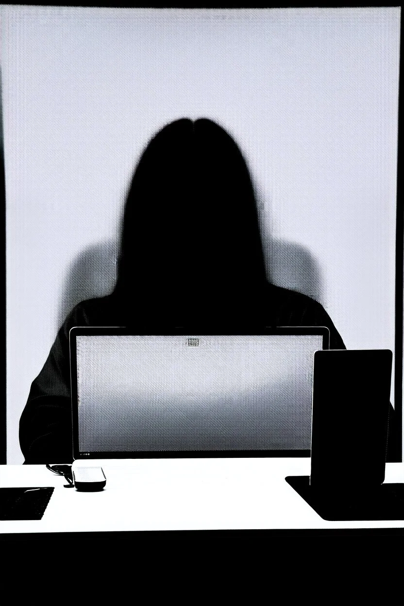 solana king liquidation flush shadow face in a dark room looking at computer oracle of delphi seeing the future in the style of surrealism black and white