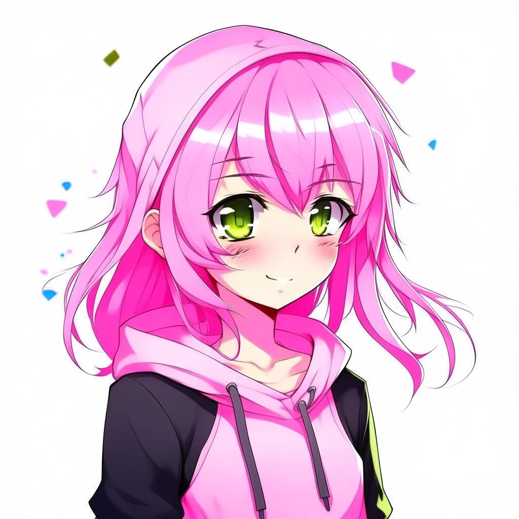 ROBLOX anime pink hair