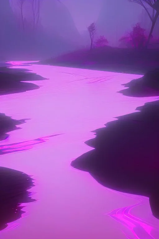 Pink river