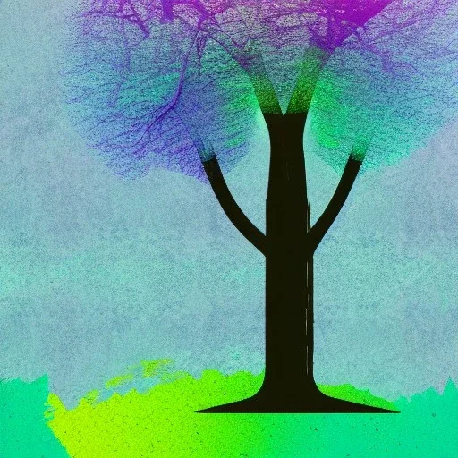 abstract land tree