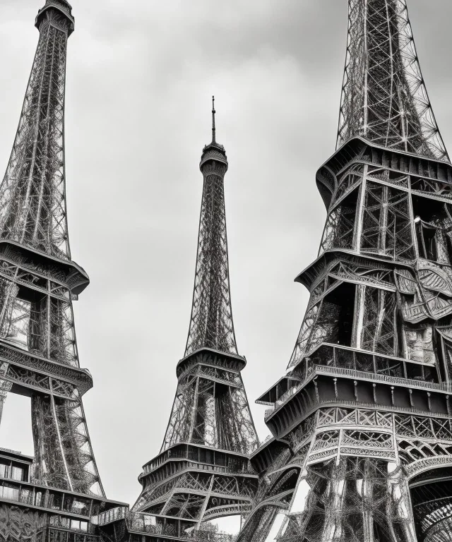 A big mosque next to Eiffel tower