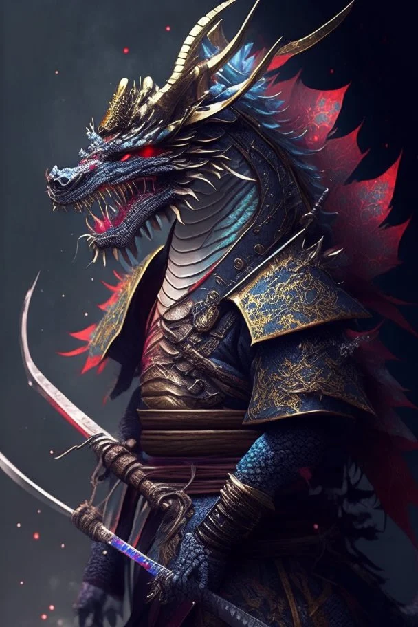 Magical dragon based off a samurai