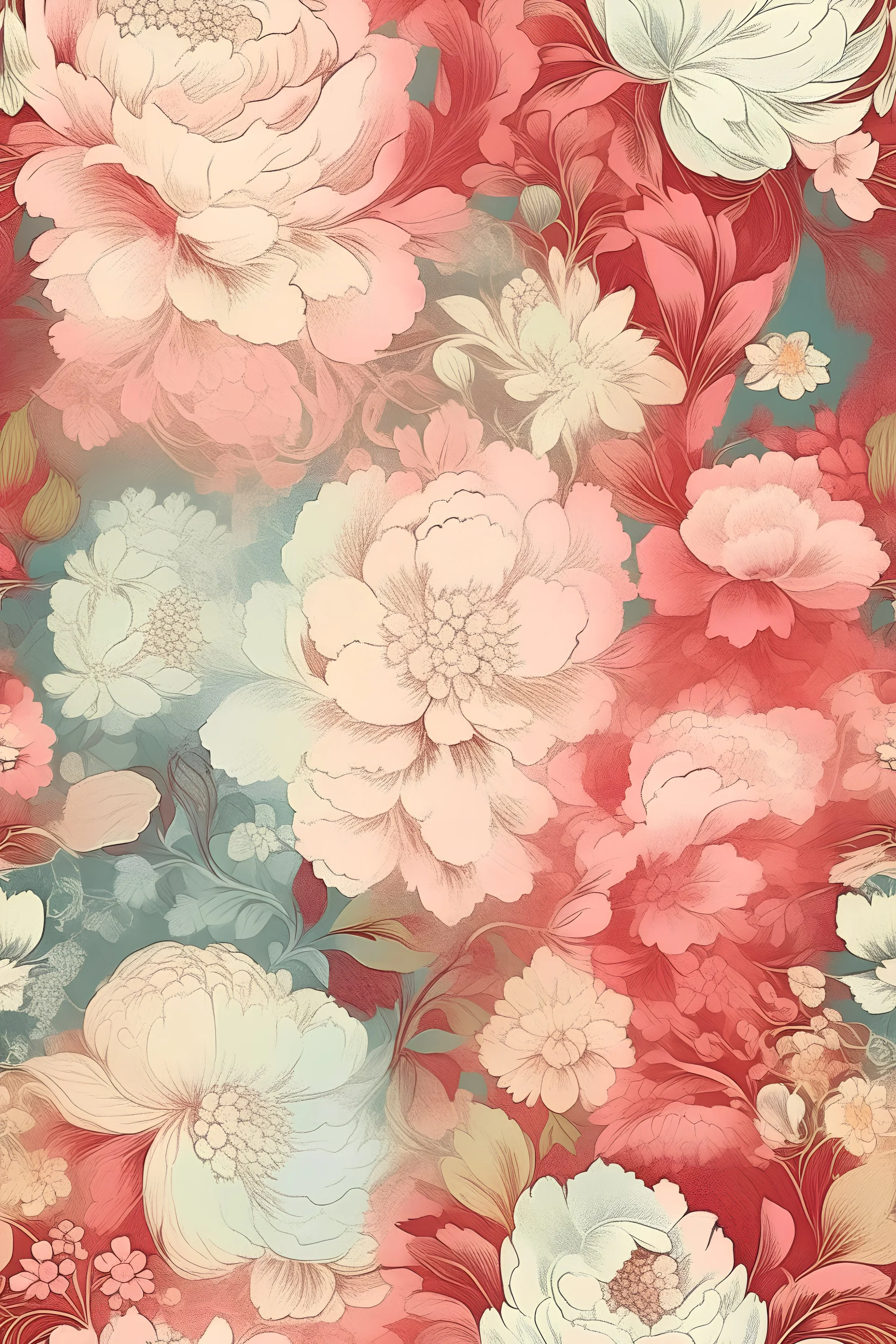 turn this into vintage floral background