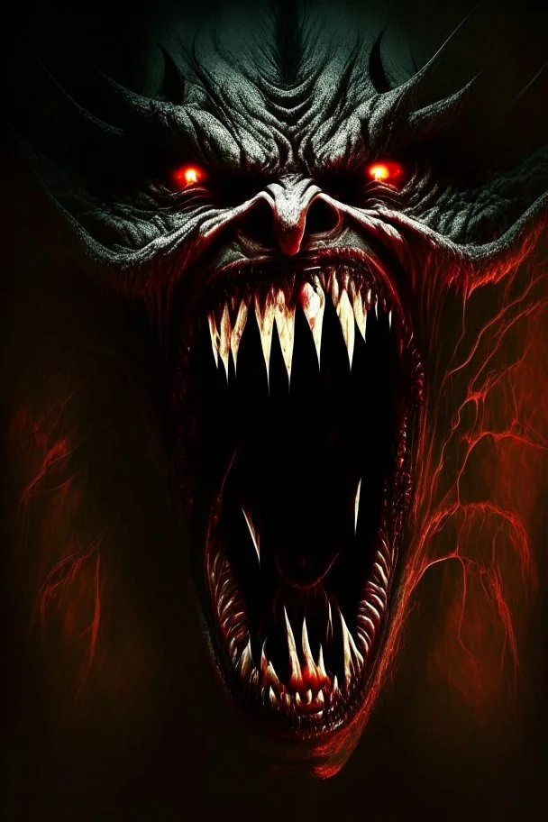 scary demon screamer horror dark