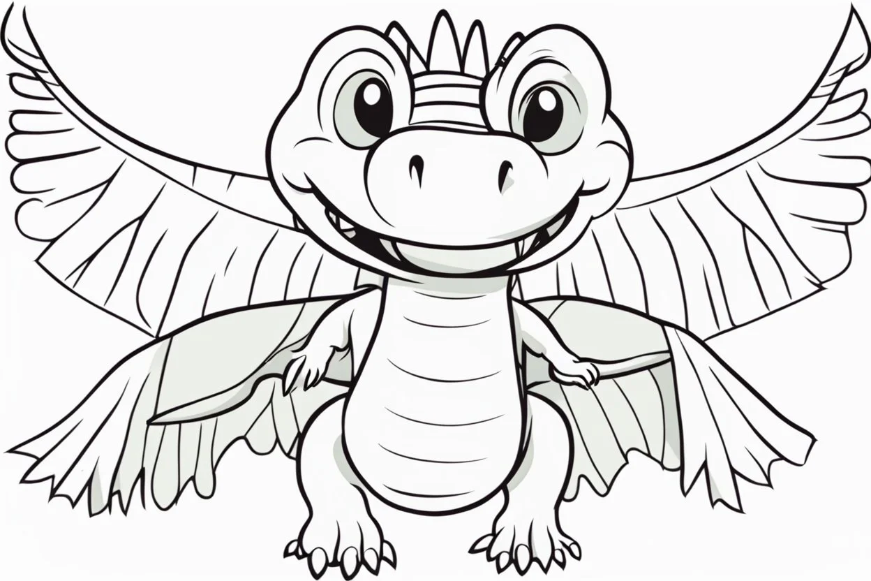 a crocodile with wings