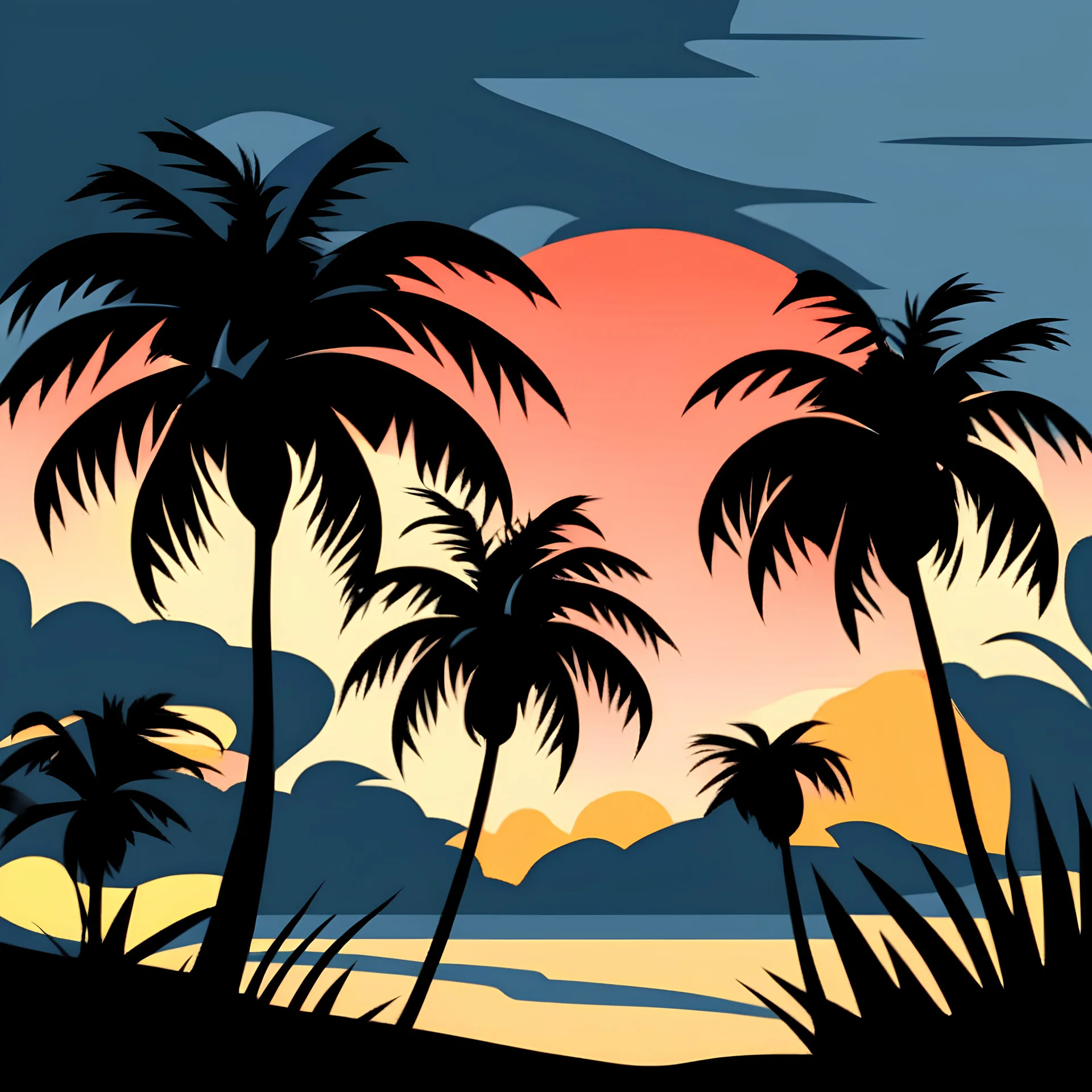 Sunset Beach illustration