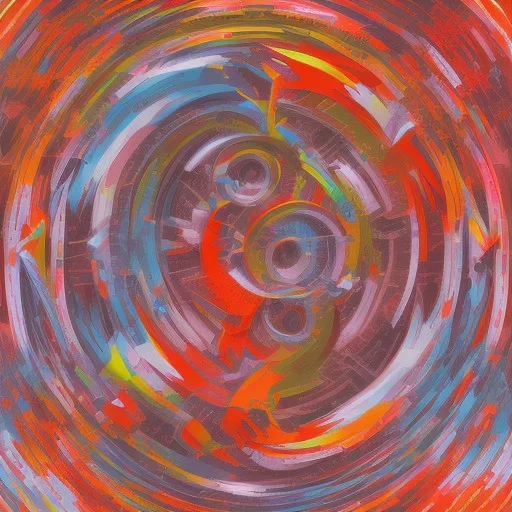  pastel colors, abstract art , red, orange, white,brown