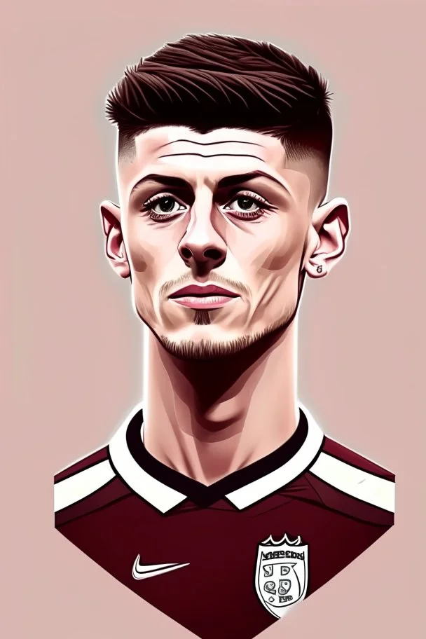 Aaron Cresswell English football player cartoon 2d