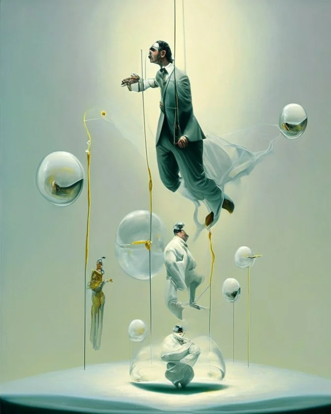 human body, universe-like Soap Bubble,complex surgical instruments mixed with human body-like musical instruments,minimalism,Painting By Adrian Ghenie, Rene Magritte, Salvador Dali, Lucian Freud