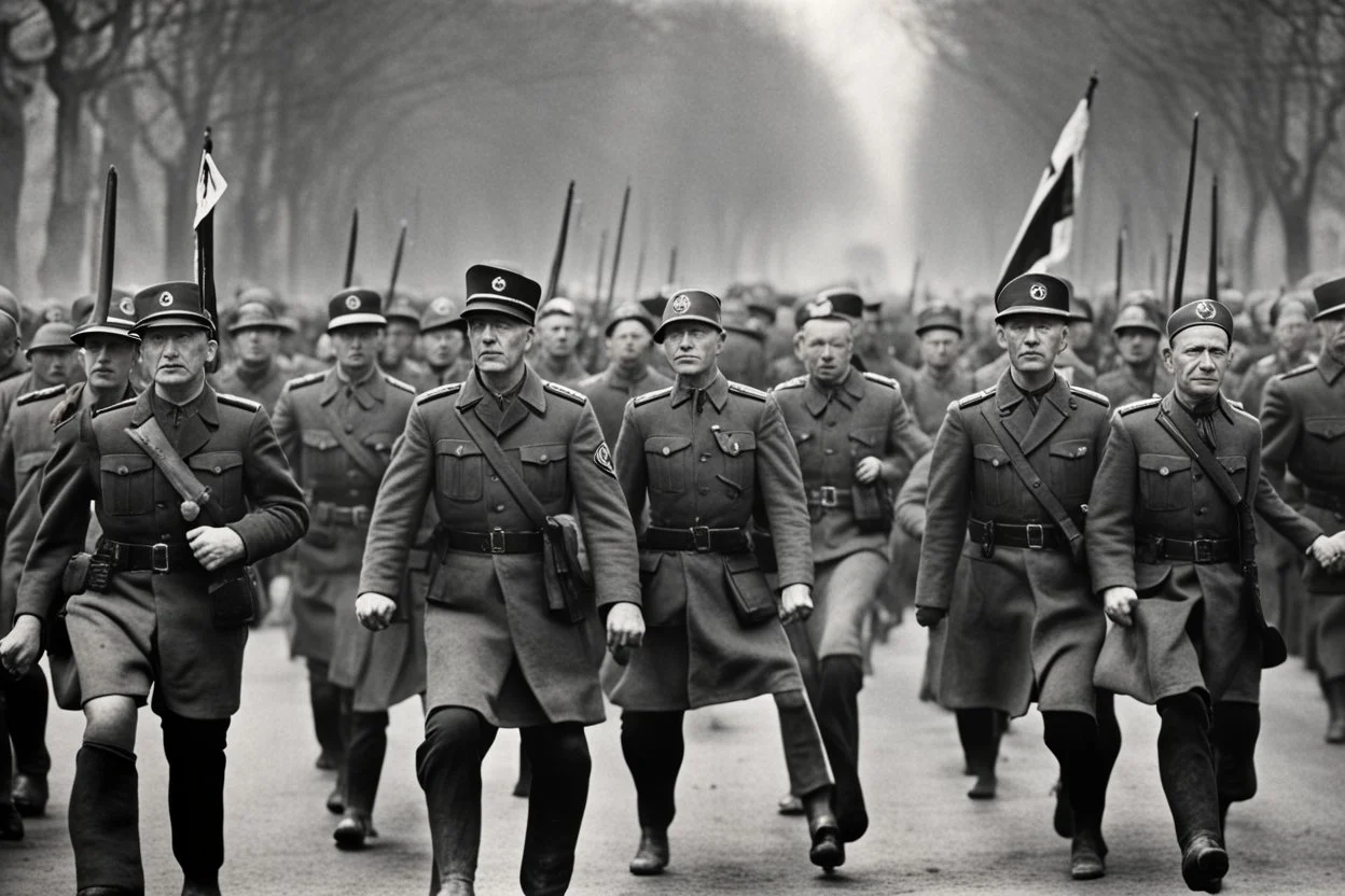 Nazi Germany army marching