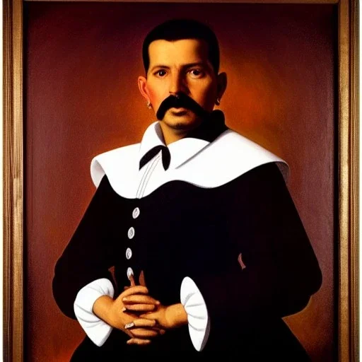 Retrato de cuerpo entero de una Carabela estilo de Diego Velázquez