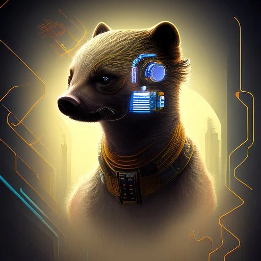 cyberpunk honey badger