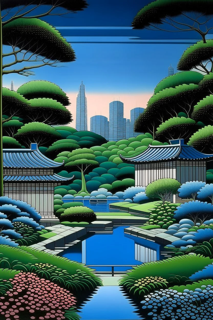 zen garden STYLE OF Hiroshi Nagai