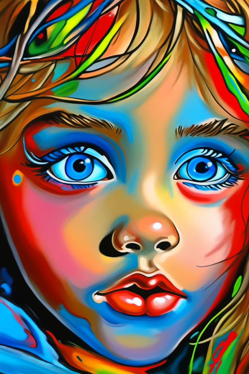 expressionism, Pixar style, in abstract art Basquiat, Picasso, Miro, Kandinsky, Klee, Birell, Fairey, Ardon, Buffet and Picasso style, HD --s 750 --v 5.1 --style raw, water color