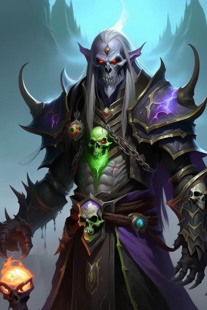 male undead warlock wow warcraft world affliction corruption soul chaos succubus destruction demonology