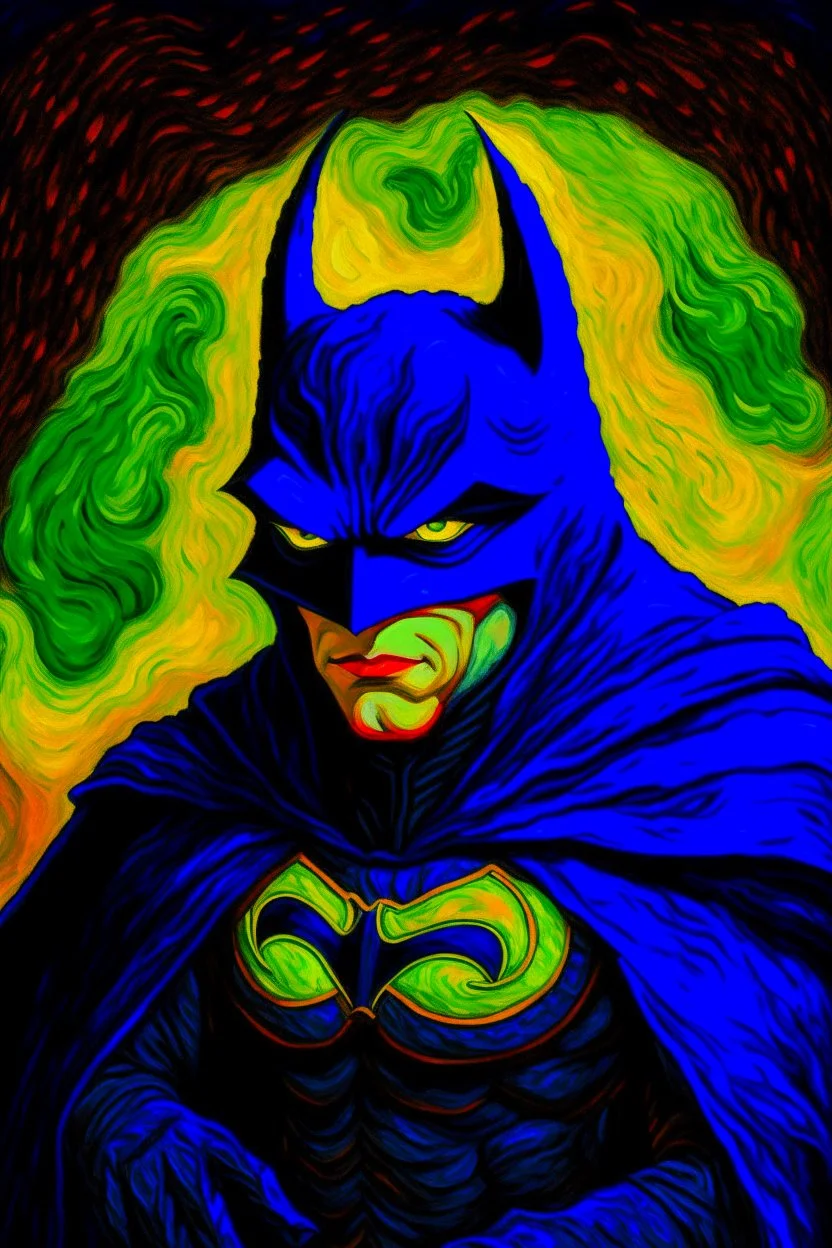 Batman as painted by Van Gogh
